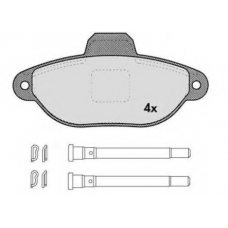 RA.0446.9 RAICAM Комплект тормозных колодок, дисковый тормоз