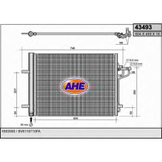 43493 AHE Конденсатор, кондиционер