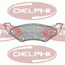 LP1156 DELPHI Комплект тормозных колодок, дисковый тормоз