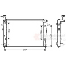 82002275 VAN WEZEL Радиатор, охлаждение двигателя