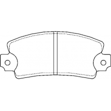 MDB2485 MINTEX Комплект тормозных колодок, дисковый тормоз