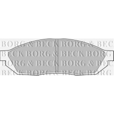 BBP1071 BORG & BECK Комплект тормозных колодок, дисковый тормоз