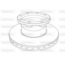 NSA1195.20 WOKING Тормозной диск