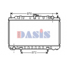 070093N AKS DASIS Радиатор, охлаждение двигателя