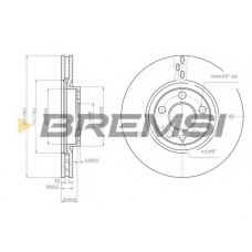 DBA760V BREMSI Тормозной диск