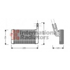 18006163 VAN WEZEL Теплообменник, отопление салона