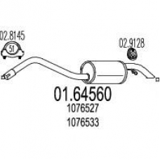 01.64560 MTS Глушитель выхлопных газов конечный