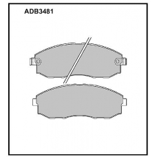 ADB3481 Allied Nippon Тормозные колодки
