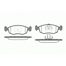 0172.10 REMSA Комплект тормозных колодок, дисковый тормоз