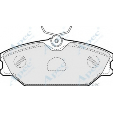 PAD1141 APEC Комплект тормозных колодок, дисковый тормоз