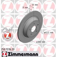 250.1376.20 ZIMMERMANN Тормозной диск