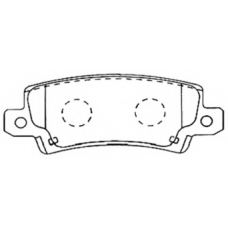 AKD-1259 ASVA Комплект тормозных колодок, дисковый тормоз