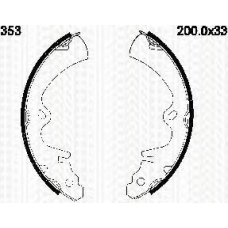 8100 50353 TRIDON Brake shoes