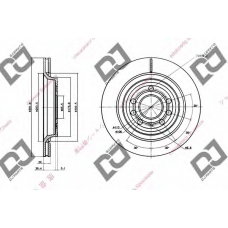 BD1407 DJ PARTS Тормозной диск