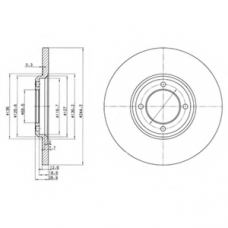 BG2061 DELPHI Тормозной диск