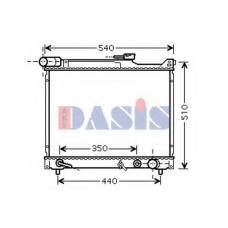 320025N AKS DASIS Радиатор, охлаждение двигателя
