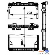 8MK 376 721-471 HELLA Радиатор, охлаждение двигателя