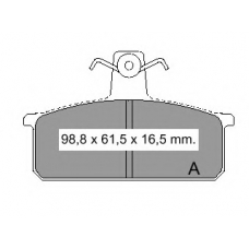 831910 Vema Комплект тормозных колодок, дисковый тормоз