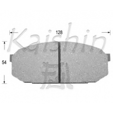 D3082 KAISHIN Комплект тормозных колодок, дисковый тормоз