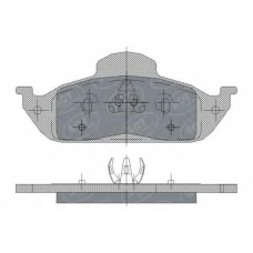 SP 244 SCT Комплект тормозных колодок, дисковый тормоз