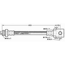 FBH7167 FIRST LINE Тормозной шланг