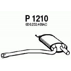P1210 FENNO Средний глушитель выхлопных газов