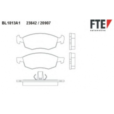 BL1813A1 FTE Комплект тормозных колодок, дисковый тормоз