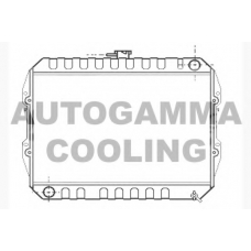 104610 AUTOGAMMA Радиатор, охлаждение двигателя