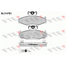BL2147B1 FTE Комплект тормозных колодок, дисковый тормоз