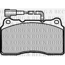 BBP1918 BORG & BECK Комплект тормозных колодок, дисковый тормоз