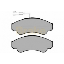 PA1284 BRAKE ENGINEERING Комплект тормозных колодок, дисковый тормоз