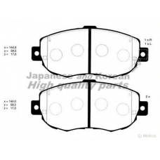 T112-80 ASHUKI Комплект тормозных колодок, дисковый тормоз