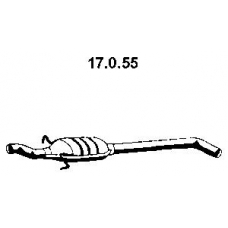 17.0.55 EBERSPACHER Средний глушитель выхлопных газов