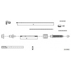 10.0382 CABOR Тросик газа