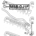 MSB-DJ1F FEBEST Опора, стабилизатор