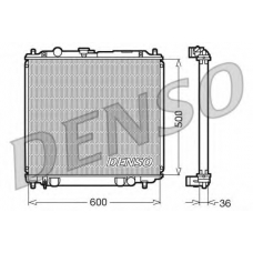 DRM45014 DENSO Радиатор, охлаждение двигателя