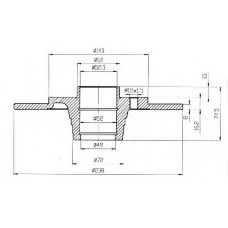 BSF4738 QUINTON HAZELL Тормозной диск