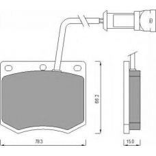 AC431581D AC Delco Комплект тормозных колодок, дисковый тормоз