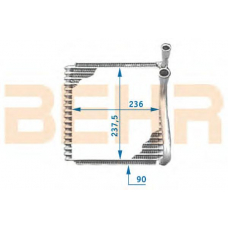 7402531 BEHR Evaporator