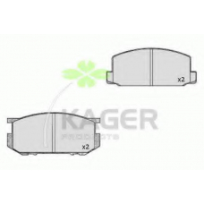 35-0445 KAGER Комплект тормозных колодок, дисковый тормоз