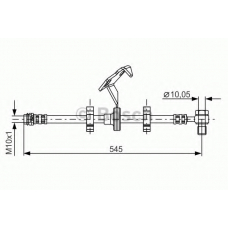 1 987 481 078 BOSCH Тормозной шланг