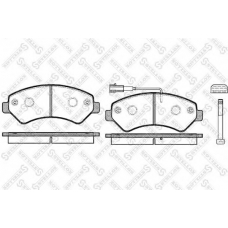 1286 001L-SX STELLOX Комплект тормозных колодок, дисковый тормоз