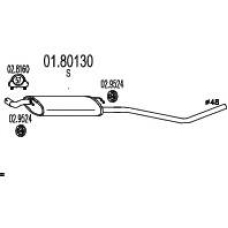 01.80130 MTS Средний глушитель выхлопных газов