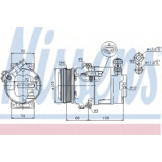 89050 NISSENS Компрессор, кондиционер