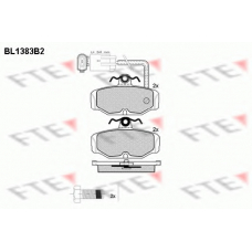 BL1383B2 FTE Комплект тормозных колодок, дисковый тормоз