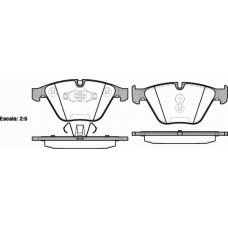 P9573.10 WOKING Комплект тормозных колодок, дисковый тормоз