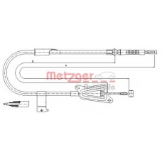 17.0125 METZGER Трос, стояночная тормозная система