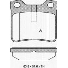 8110 28004 TRIDON Brake pads - rear