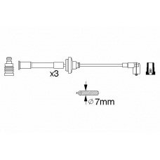 0 356 912 822 BOSCH Комплект проводов зажигания