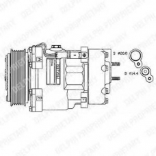 TSP0155425 DELPHI Компрессор, кондиционер